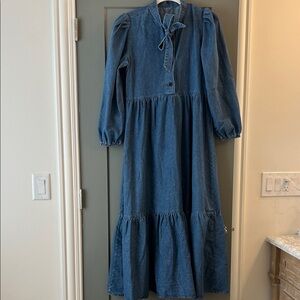 Emery Rose SHEIN Blue Maxi Dress Women’s Large NWOT!!